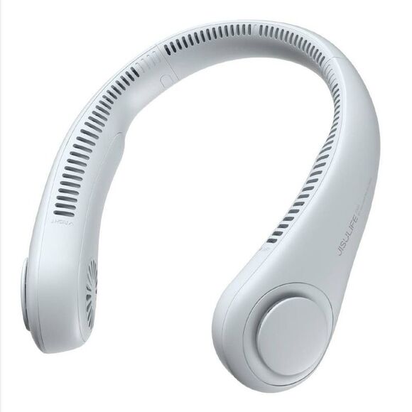 JISULIFE Portable Neck Fan, Hands Free Bladeless Fan, 4000 mAh Gray - Open Box - Picture 1 of 5